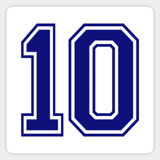 Blue 10 Magnet